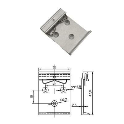 China Installed on 35mm DIN rail to install on 35mm DIN rail bracket rail buckle clip fixed mounting clip din rail clip for sale