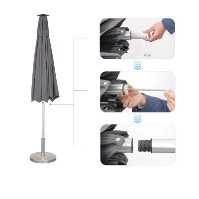 China Modern Led Lighting Garden Parasol Outdoor Design Big Bloqueador Solar Umbrella for sale