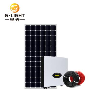 China Home industrial demand and home normal specification 5KW solar power system for sale