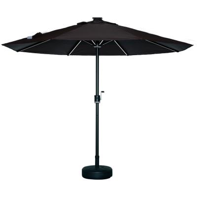 China Modern Unique Outdoor Furniture Garden Led Light Parasol Market Square Patio Umbrellas for sale