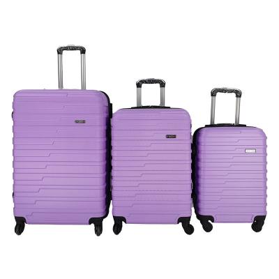 China Travel Wholesale Hardshell Travel Luggage Suitcase ABS Trolley Bottom Case for sale