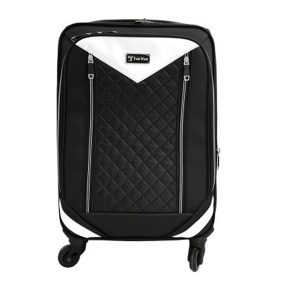 China 2022 Bottom Bag Luggage Travel Set Polyester Luggage Trolley Cheap Sale Second Hand Luggage for sale