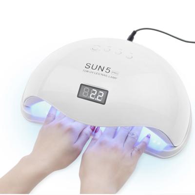 China ABS SUN5 Pro 72W LED UV Lamp Gel Nail Lamp UV Nail Dryer For All Gels Polish for sale