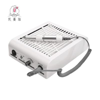 China ABS factory direct sale premium 30000 rpm 2-IN-1 nail dust collector and high speed nail drill for beauty nail salon for sale