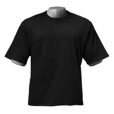 China Wholesale Custom Made Oversized QUICK DRY T-shirt Mens Solid Color Spandex Cotton Black T-Shirt for sale