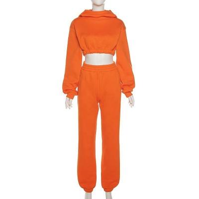 China Autumn Winter Two Piece Women Sweatsuit Pants Two Piece Set Hoodie Long Sleeve Set Breathable Women Two Piece Tracksuit for sale