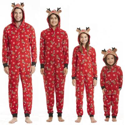 China Family Matching Pajamas Reindeer Christmas Onesie Pajamas Christmas Pajamas Family Sets QUICK DRY Jumpsuit Pajamas for sale