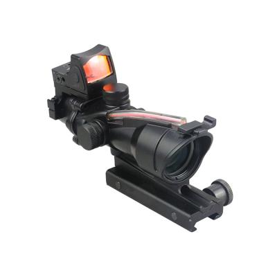 China FIREBIRD Aluminum Top Selling Hunting 4x32 Fiber Optics Acog Tactical Red Scope and RMR Red Dot Sight for sale