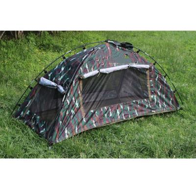 China Durable Wholesale Single Door Camouflage Manual Fiberglass Glamping Pop Up Beach Sunshade Camping Tent for sale