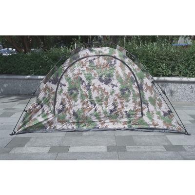 China Outdoor Camouflage Durable Single Manual Fiberglass Waterproof Single Door Glamping Tents for sale