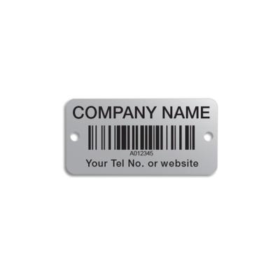 China High quality metal label metal foil qr code serial number label for laser engraving metal tag for sale