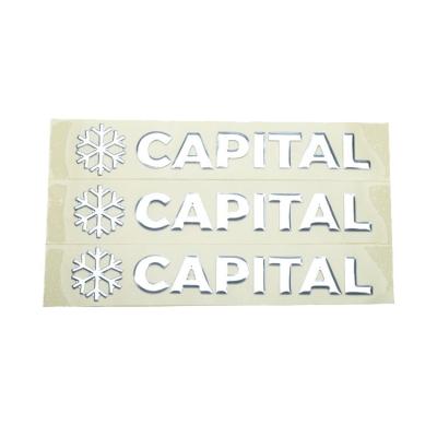 China Wholesale Custom Soft Plastic Letter Waterproof 3D Label Logo Stickers For Car Auto Parts for sale