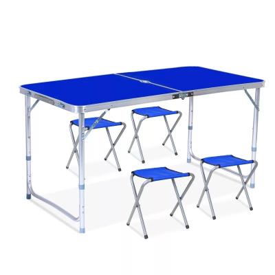 China Portable Outdoor Aluminum Table Suitcase Camping Folding Picnic Table for sale