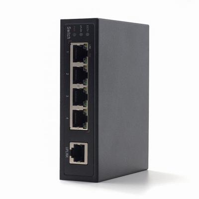 China China factory Ethernet Switch-11 port 1 10/100M 4 poe 48V Ethernet network outdoor industrial switch for sale