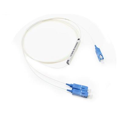 China Mini Fiber Optic Switch 0.9mm SC 1x2 SM Spliter Low Loss Free Sample Golden Supplier Factory Sale Type SM spliter-1 for sale