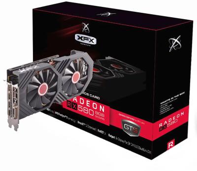 China AMD Radeon RX 580 GTS Black Edition 8GB GDDR5 PCI Express 3.0 New Workstation XFX - Graphics Card - Black for sale