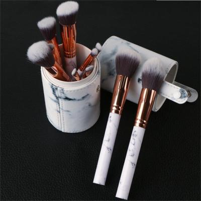 China Comfortable Hottest Marble Makeup Brushes 10 Pieces Makeup Brush Set for sale