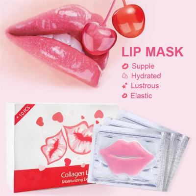 China Super Beauty Lip Plumper Nourishing Crystal Moisture Wrinkle Ance Collagen Pink Lip Mask for sale