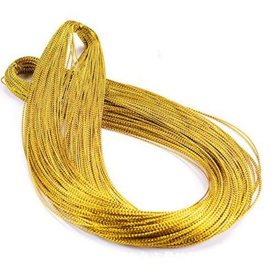 China Wholesale Durable Gift Hang Tags Gold 100 Meter Rope String Gold Gift Tags for sale