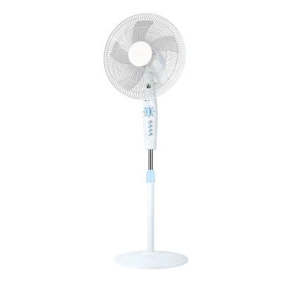 China 16 Inch Factory Supply Custom Hotel DC AC 5 Blades Home Modern Plastic Smart Pedestal Electric Stand Fan Direct Use for sale