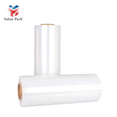 China Moisture Proof Plastic Pe Pallet Wrap Industrial Plastic Packaging Roll Hand Stretch Film for sale