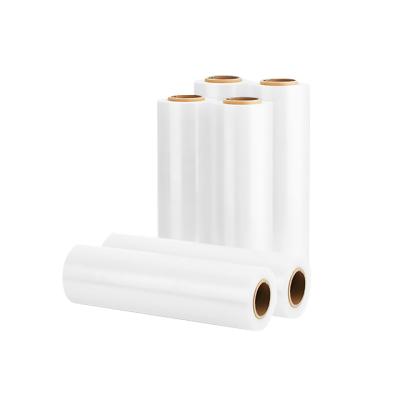 China 23 micron lldpe pallet wrap stretch film 10 micron pe pallet shrink film wrap film moisture proof for sale