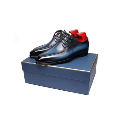 China Recyclable Custom Wholesale Luxury Cardboard Folding Shoe Box Packaging With Custom Logo for sale