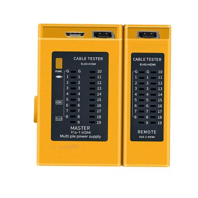 China Professional Design Support Split Tester Cable HD-MI RJ-45 Tester 916-1 Manufacturer HD-MI RJ-45 Power Supply Multiple Methods for sale