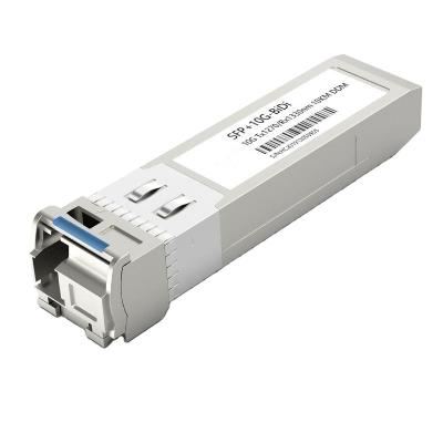 China 10 Gigabit singlemode single fiber SFP network 10km/20km/40km/60km/80km compatible with H3C Huawei Cisco LC interface 1piece for sale