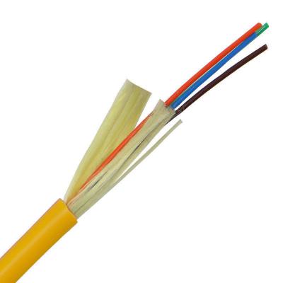 China Aerial Or Direct Buried Fiber Optic Cable 4-12 Core Cable GJFJV 4B1 Singlemode Cable 12 Core Fiber Optic Cable 12 Core Outdoor for sale