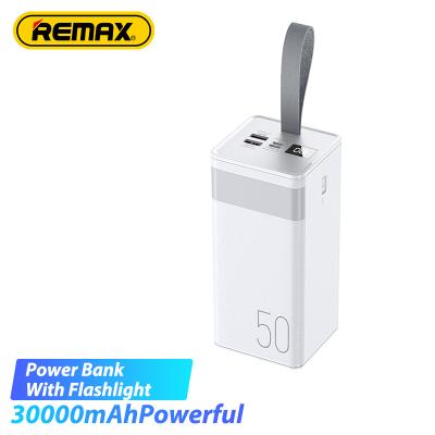 China Remax RPP-61 Fast Charging Support 50000 Mah Four Port Output Digital Portable Car Led Light Power Bank 50000 Mah Charger for sale