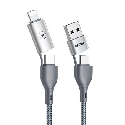 China MP3/MP4 Player Remax Join Us 1.2M Band 3A Data Phone chargeing USB Cable, Charge Long Nylon 4 in 1 USB to Type C for sale