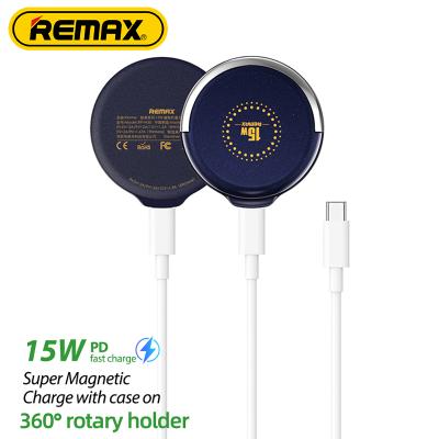 China 3.5 Inch-6.5 Inch Mobile Phone Charger Remax 15W Magnetic Fast Magnetic Fold Wireless 360 Holder 15W Type C Palladium Charger for sale