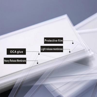 China optically clear thin oca glue film for touch screens/tablets/ Lcd refurbished material for sale