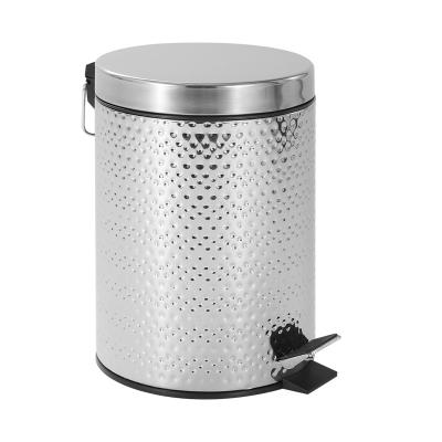 China Sustainable Stainless Steel Round Shaped Trash Can All Size Step Trash Bin Indoor Kitchen Using Outdoor Waste Bin Garbage Bin With Soft Closing for sale