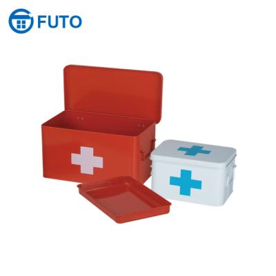 China Home / Metal Medicine Box Viable First Aid Kit Box Storage Box Hosptial Use for sale