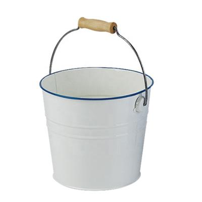 China Durable Colorful Metal Galvanized Accessoriwer Gardening Flower Can Water Bucket Antique Pot Customized Ice Beer Tin Bucket With Handle for sale