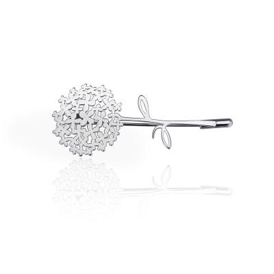 China Silver Metal Pin Brooch Silver Brooch Embellishments of Fashion F. ZENI Hot Selling Dandelion 925 for sale