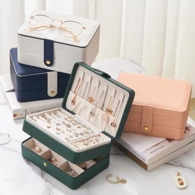 China New Jewelry Display Packaging Three-Layer Packaging Gift Box PU Leather Jewelry Box / Case Large Capacity Jewelry Storage Box Jewelry Gift Box for sale