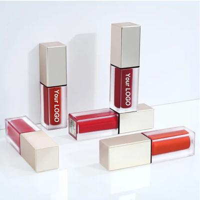 China OEM Makeup Vegan Waterproof Lip Gloss Set Non Sticky Liquid Lipstick Make Your Own Private Label Lipsticks for sale