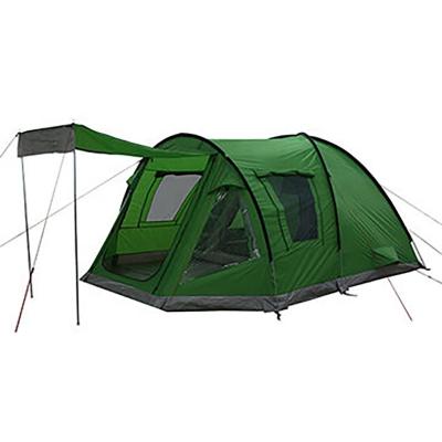 China 4 season luxury outdoor traveling double layer diagonal tying type waterproof 5-6 person one bedroom to set up family camping tent for sale