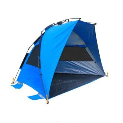 China Straight Bracing Type Outdoor Pop Up Automatic Pop Beach Awning, Easily Unfolds And Closes, 50 UV Protection for sale