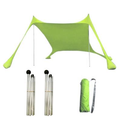 China Umbrella & Comfortable Automatic Wind Protection UPF50+ Sun Shelter Tent Beach Umbrella Portable UV Protection Canopy for sale