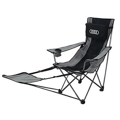 China Straight tie type outdoor camping chair - lightweight, portable folding design - adjustable footrest, cup holder, suitable for promotion for sale