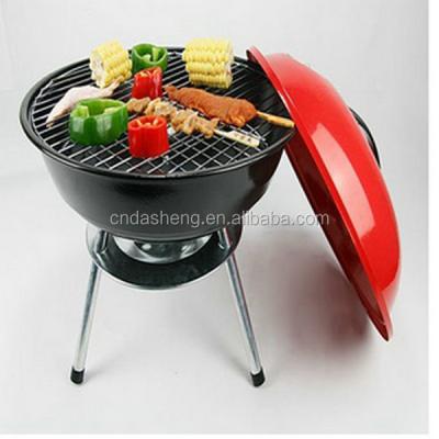 China Fashion Size Small Apple Barbecue Oven Adjustable Outdoor Persian Barbecue Grill Portable Round Table Grill for sale