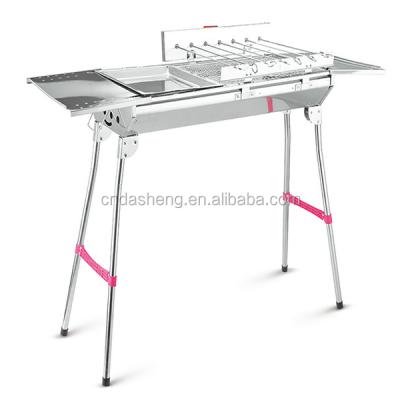 China Easily Assembled Stainless Steel Automatic Flip Over Portable BBQ BBQ Grill Ourdoor Grill Foldble BBQ for sale