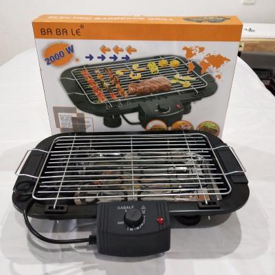 China Easily Assembled BBQ Home 2000W Smokeless Adjustable Grill Height Single Table Indoor Electric Grill for sale