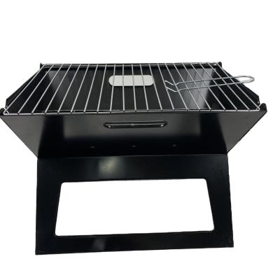 China Adjustable Cheap Foldable Portable Charcoal Grill Novel BBQ Notebook Size Portable BBQ Grill for sale