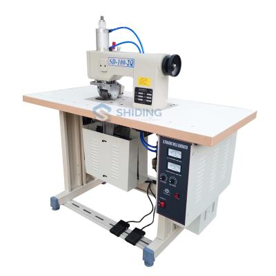 China Factory ultrasonic cover bag machine arc cutting quilting embossing sewing machine SD-100-2Q for sale