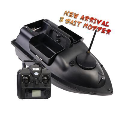 China 500m Remote Control Barqa Per Bait DA PESCA Night Light 3 Hopper GPS RC Fish Finder Distance Bait Auto Remote Control Boat for sale